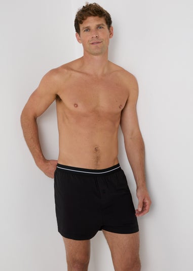 5 Pack Black Loose Fit Boxers