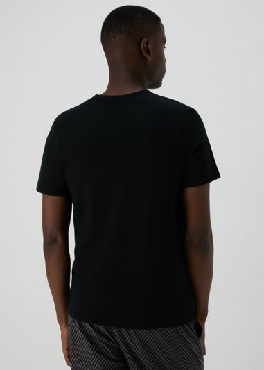 2 Pack Black Essential Crew Neck T-Shirts