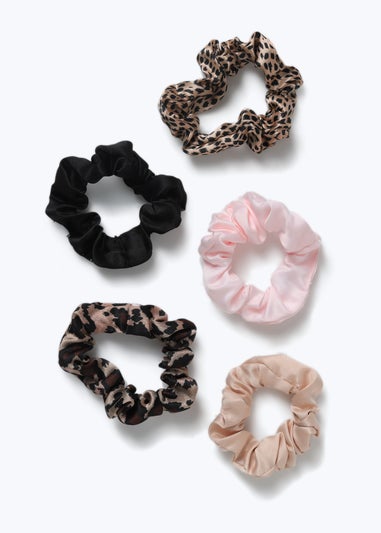 Muse Animal Print Five Pack Scrunchies