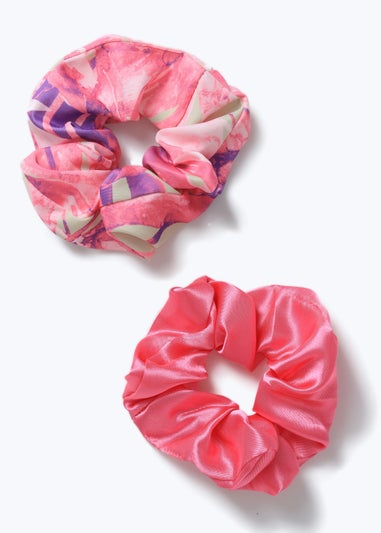Muse Pink 2 Pack Scrunchies