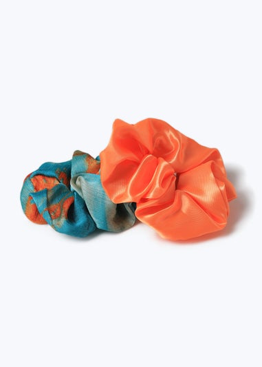 Muse Orange Two Pack Scrunchie