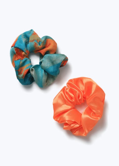 Muse Orange Two Pack Scrunchie