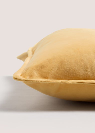 Ochre Velvet Cushion