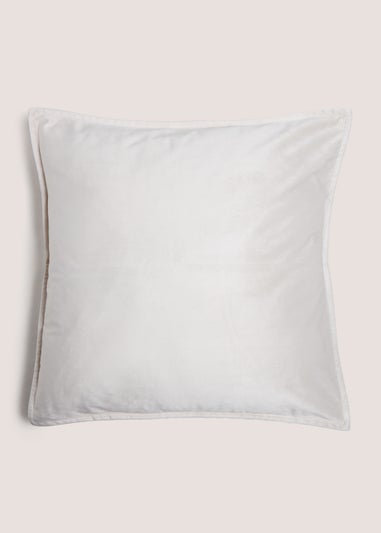 Large Cream Velvet Cushion