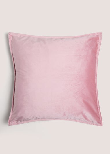 Large Pink Velvet Cushion