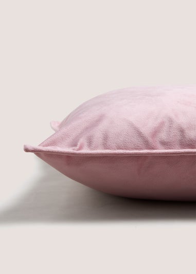 Large Pink Velvet Cushion