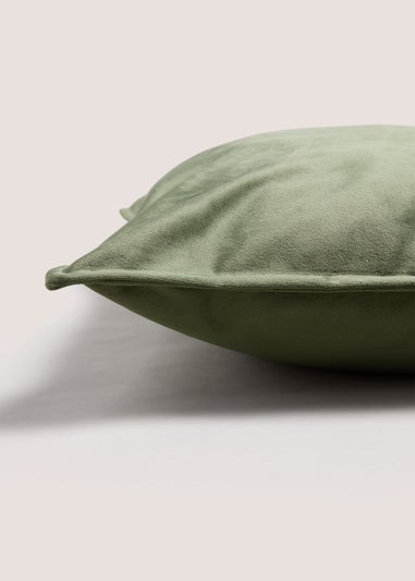 Large Green Velvet Cushion