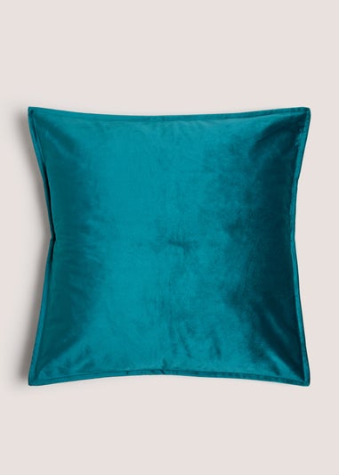 Large Teal Velvet Cushion