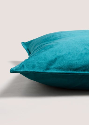 Large Teal Velvet Cushion