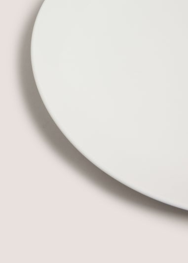 White Coupe Dinner Plate