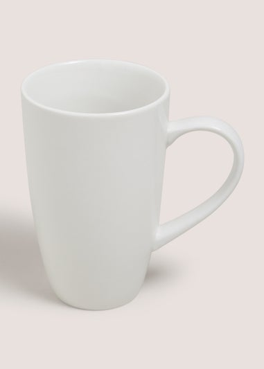 White Coupe Latte Mug