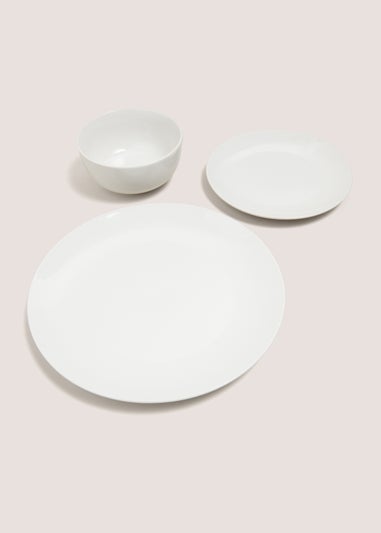 12 Piece White Dinner Set