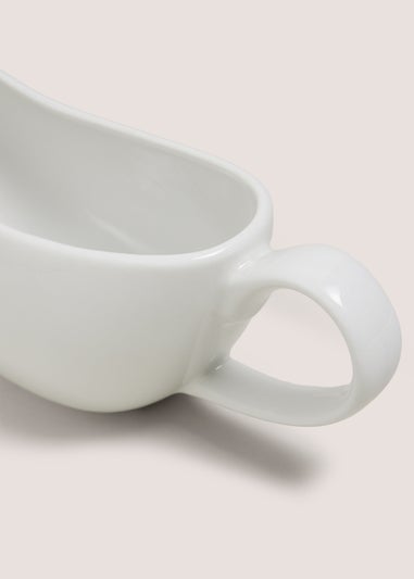 White Gravy Boat Jug