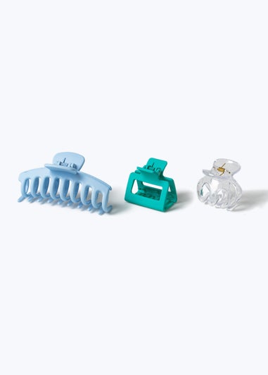 Muse Claw Clip Multipack In Blue