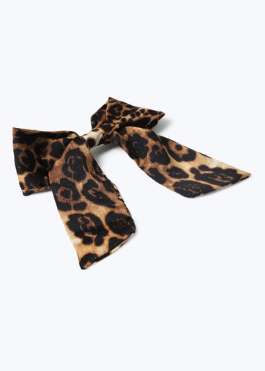 Muse Leopard Print Bow Clip