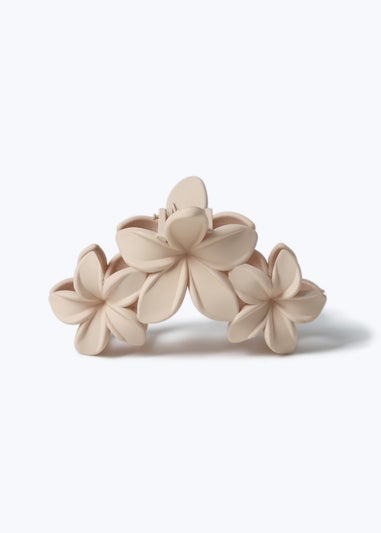 Muse Natural Hawaiian Flower Claw Clip