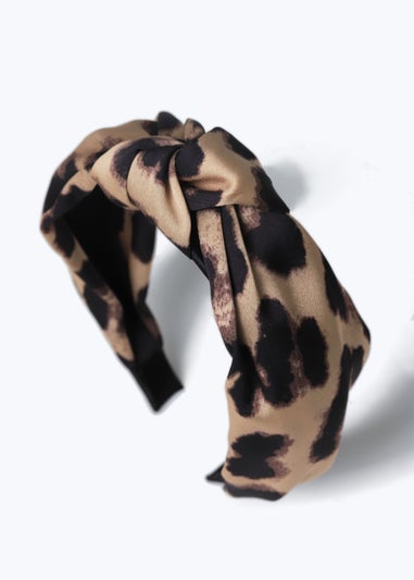 Muse Leopard Print Knot Headband