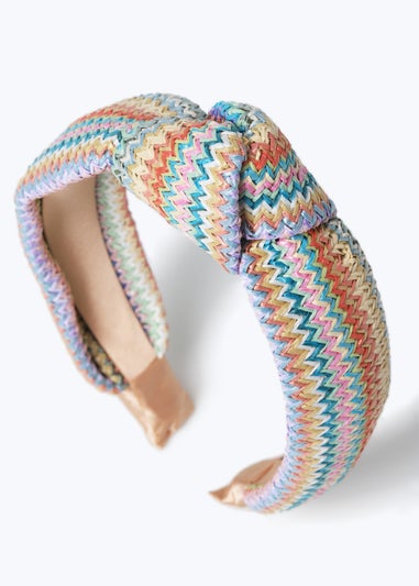 Muse Rainbow Raffia Headband