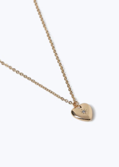 Muse April Birthstone Heart Pendant Necklace