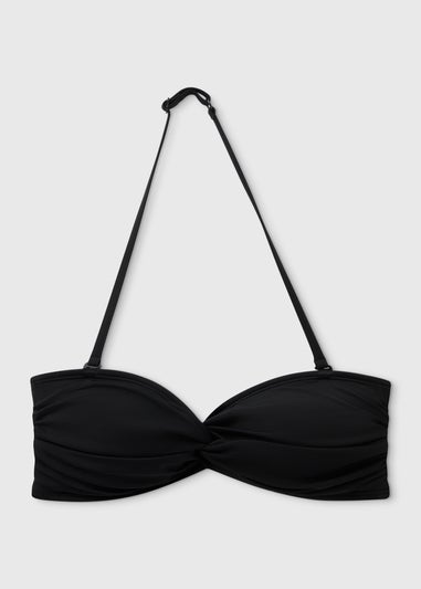 Black Twist Bikini Top