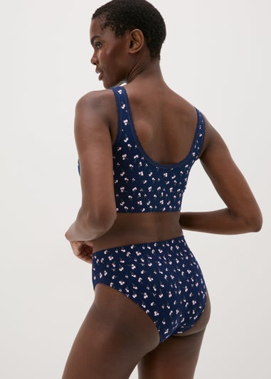 2 Pack Navy Floral Bralette Set
