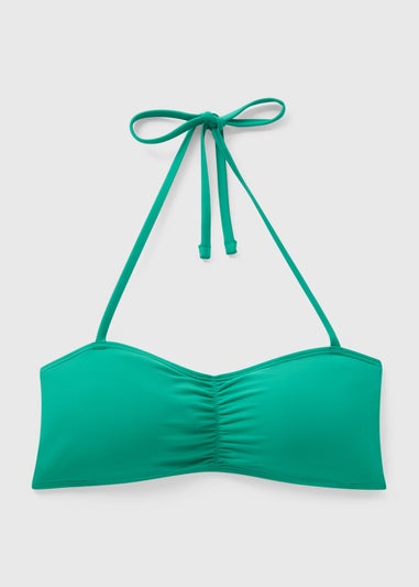 Green Bandeau Bikini Top