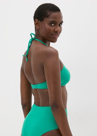 Green Bandeau Bikini Top