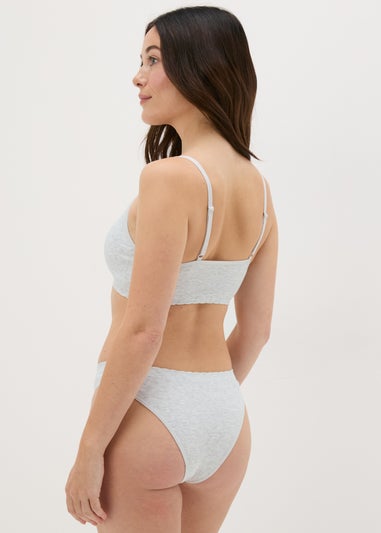 Grey Seamless Bra & Briefs Set