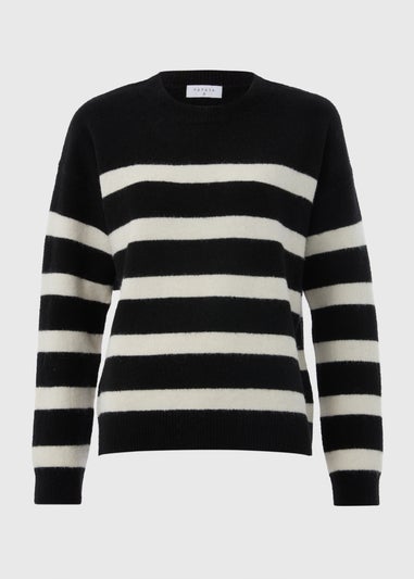 Black Stripe Soft Jumper