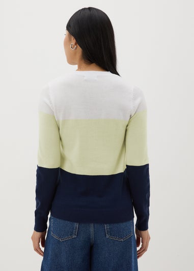 Green Soft Stripe Jumper