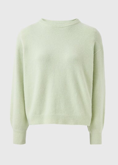 Green Crew Neck Knitted Jumper