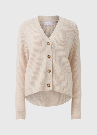 Cream V-Neck Cardigan