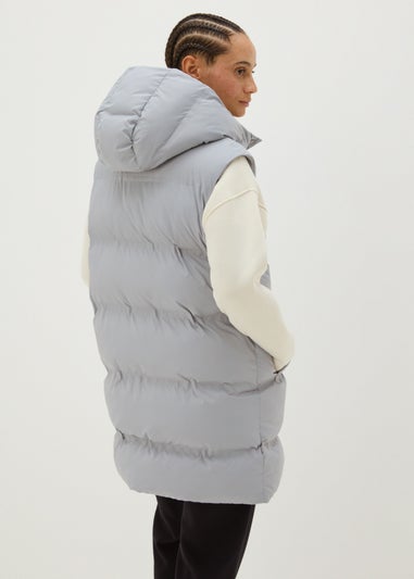 Grey Mid Length Gilet