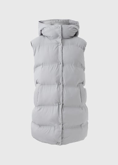 Grey Mid Length Gilet