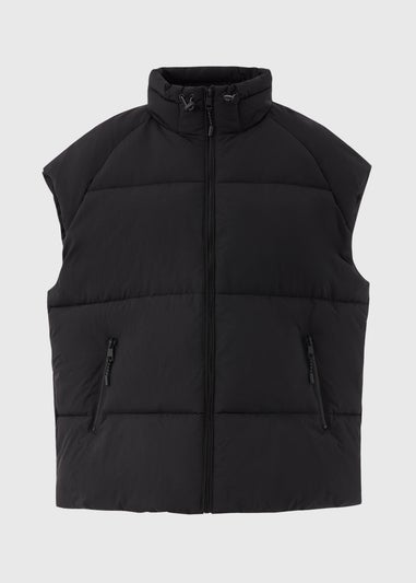 Black Technical Padded Gilet