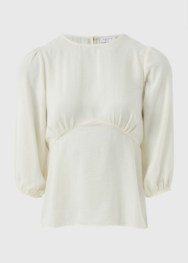 Cream 3/4 Sleeve Blouse