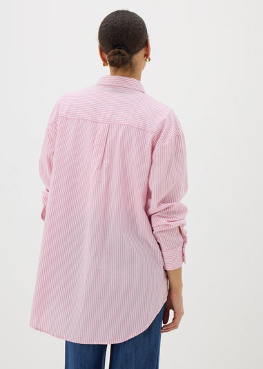 Pink Stripe Cotton Shirt