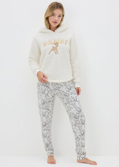 Disney Cream Bambi Fleece Pyjama Set