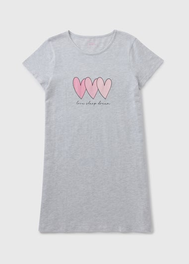 Grey Heart Nightie