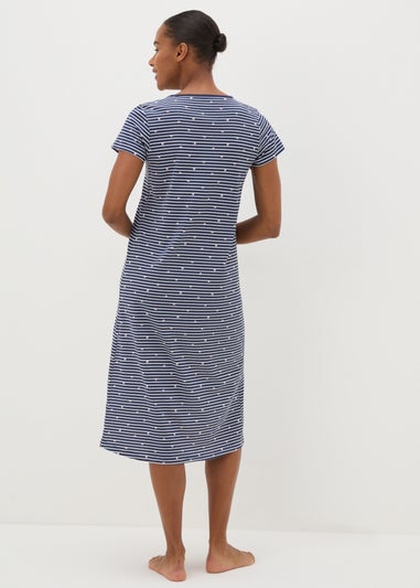 Navy Stripe & Star Nightie