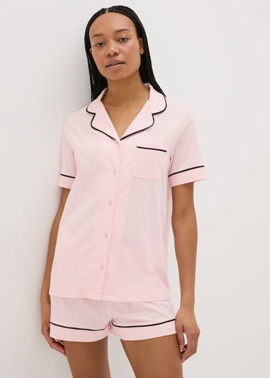 Pink Traditional Short Pyjama Set