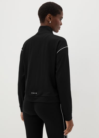 Souluxe Black Zip Up Co Ord Jacket