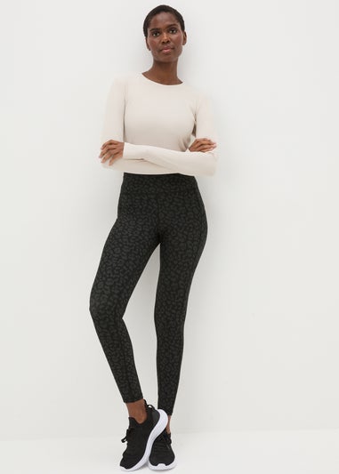 Souluxe Black Leopard Print Leggings