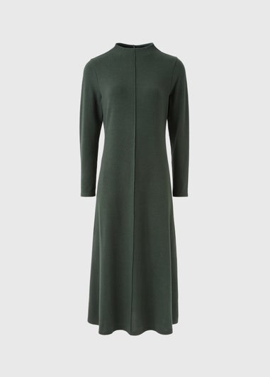 Et Vous Dark Green Fit & Flare Midi Dress