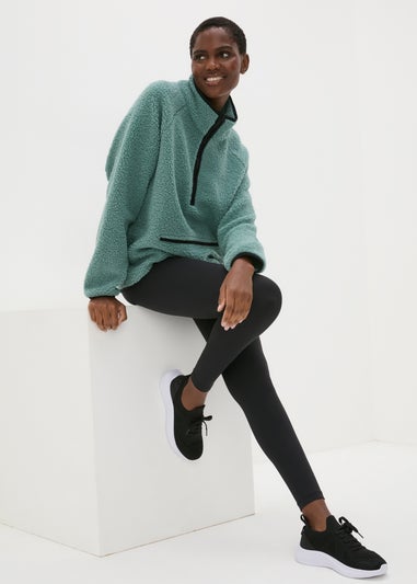 Souluxe Green Half Zip Fleece