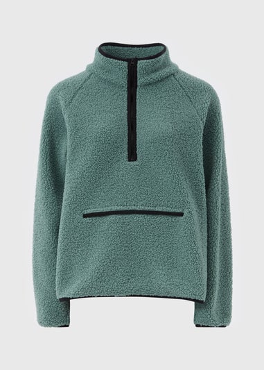 Souluxe Green Half Zip Fleece