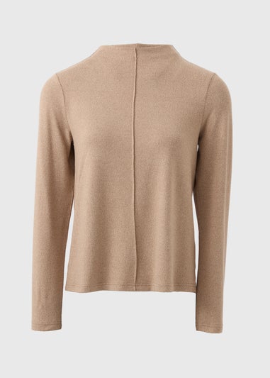 Et Vous Camel Front Seam Top