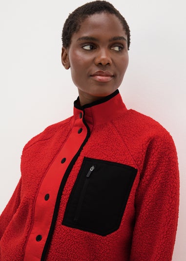 Souluxe Red Borg Fleece Jacket