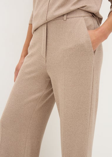 Et Vous Camel Wide Leg Trousers