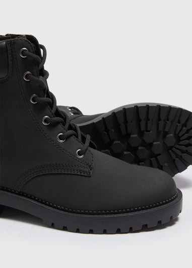 Black Lace Up Boots